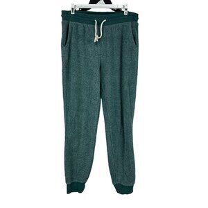 Members Mark Women's Reverse Fleece Jogger Pants Size L Green